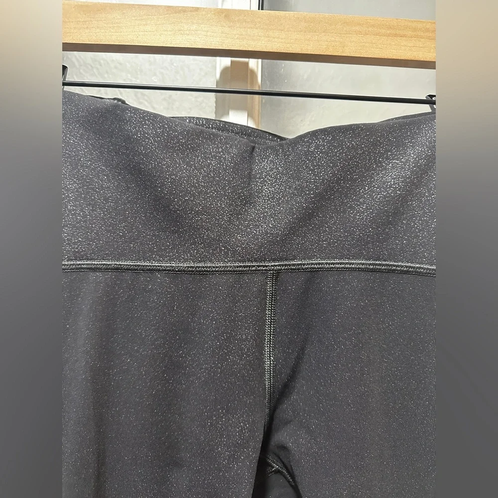 Lululemon Train Times 7/8 Pan: Luminosity Foil Print Black Silver / Black - Picture 5 of 11